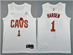 Cleveland Cavaliers #1 James Harden White Swingman Jersey