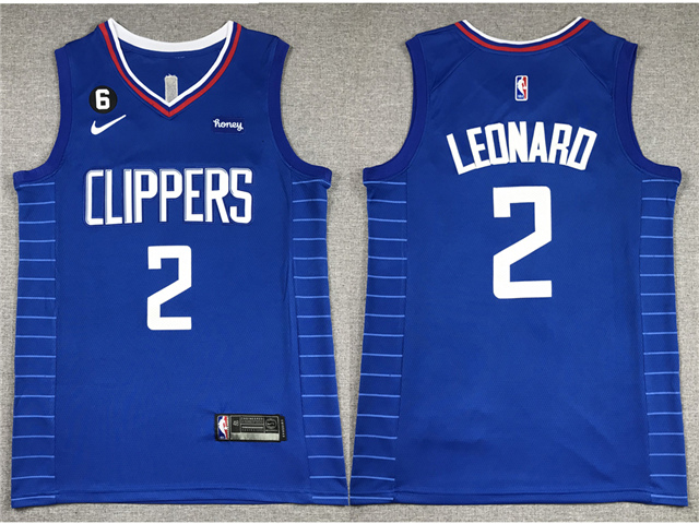 Swingman Men's Kawhi Leonard Blue Jersey - #2 Basketball Los