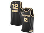 Memphis Grizzlies #12 Ja Morant Black Gold Swingman Jersey