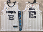 Memphis Grizzlies #12 Ja Morant 2025-26 White City Edition Swingman Jersey
