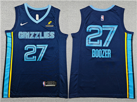 Memphis Grizzlies #27 Cameron Boozer Navy Swingman Jersey