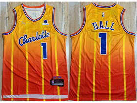 Charlotte Hornets #1 LaMelo Ball 2025-26 Orange City Edition Swingman Jersey