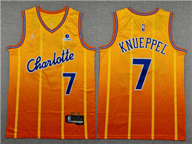 Charlotte Hornets #7 Kon Knueppel 2025-26 Orange City Edition Swingman Jersey