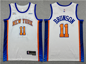 New York Knicks #11 Jalen Brunson 2025-26 White City Edition Swingman Jersey