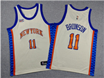 New York Knicks #11 Jalen Brunson Youth 2025-26 Cream City Edition Swingman Jersey