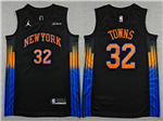 New York Knicks #32 Karl-Anthony Towns 2025-26 Black Statement Edition Swingman Jersey