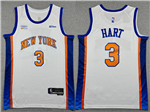 New York Knicks #3 Josh Hart 2025-26 White City Edition Swingman Jersey