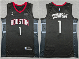 Houston Rockets #1 Amen Thompson 2024-26 Black Statement Swingman Jersey