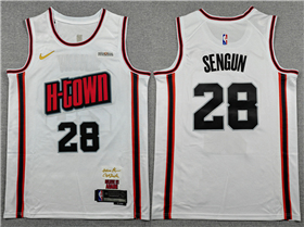 Houston Rockets #28 Alperen Sengun 2024-25 White City Edition Swingman Jersey