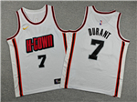 Houston Rockets #7 Kevin Durant Youth 2024-25 White City Edition Swingman Jersey