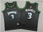 Minnesota Timberwolves #3 Jaden McDaniels Youth 2025-26 Black Classic Swingman Jersey