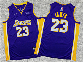 Los Angeles Lakers #23 Lebron James Youth Purple Swingman Jersey
