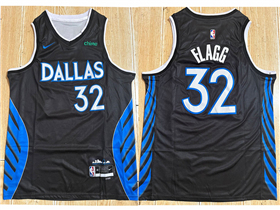 Dallas Mavericks #32 Cooper Flagg 2025-26 Black City Edition Swingman Jersey