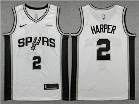 San Antonio Spurs #2 Dylan Harper White Swingman Jersey
