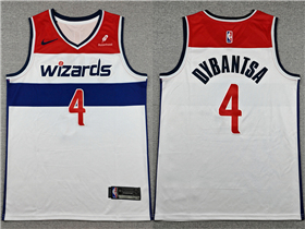 Washington Wizards #4 AJ Dybantsa White Swingman Jersey