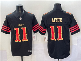 San Francisco 49ers #11 Brandon Aiyuk Black Rivalries Vapor F.U.S.E. Limited Jersey