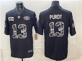 San Francisco 49ers #13 Brock Purdy Black 2026 Salute To Service Limited Jersey