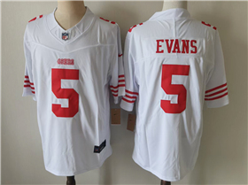 San Francisco 49ers #5 Mike Evans White Vapor F.U.S.E. Limited Jersey