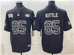 San Francisco 49ers #85 George Kittle Black 2026 Salute To Service Limited Jersey