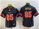San Francisco 49ers #85 George Kittle Women's Black Rivalries Vapor F.U.S.E. Limited Jersey