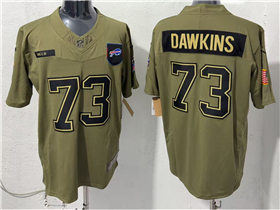 Buffalo Bills #73 Dion Dawkins Olive 2025 Salute To Service Limited Jersey