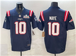 New England Patriots #10 Drake Maye Navy Super Bowl LX Limited Jersey