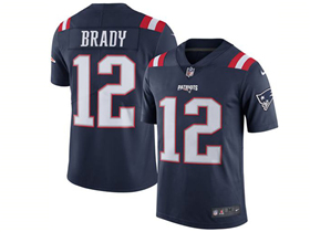 New England Patriots #12 Tom Brady Navy Vapor Limited Jersey