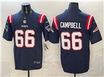 New England Patriots #66 Will Campbell Navy Vapor F.U.S.E. Limited Jersey