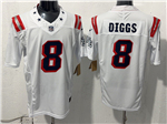 New England Patriots #8 Stefon Diggs White Special Vapor F.U.S.E. Limited Jersey