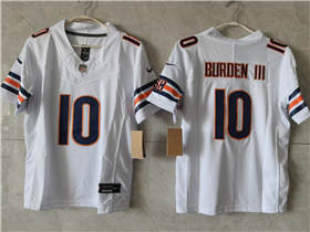 Chicago Bears #10 Luther Burden III Youth White Vapor F.U.S.E. Limited Jersey