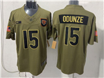Chicago Bears #15 Rome Odunze Olive 2025 Salute To Service Limited Jersey
