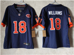 Chicago Bears #18 Caleb Williams Youth 2026 Navy Rivalries Vapor F.U.S.E. Limited Jersey