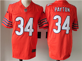 Chicago Bears #34 Walter Payton Orange Vapor F.U.S.E. Limited Jersey