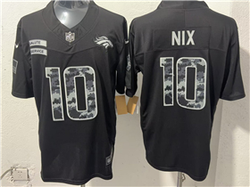 Denver Broncos #10 Bo Nix Black 2026 Salute To Service Limited Jersey