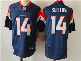 Denver Broncos #14 Courtland Sutton Navy Vapor F.U.S.E. Limited Jersey