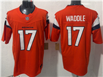 Denver Broncos #17 Jaylen Waddle Orange Vapor F.U.S.E. Limited Jersey