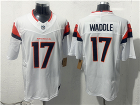 Denver Broncos #17 Jaylen Waddle White Vapor F.U.S.E. Limited Jersey