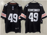 Cleveland Browns #49 Carson Schwesinger Brown Vapor Limited Jersey