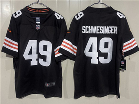 Cleveland Browns #49 Carson Schwesinger Brown Vapor Limited Jersey