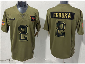 Tampa Bay Buccaneers #2 Emeka Egbuka Olive 2025 Salute To Service Limited Jersey