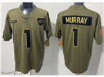 Arizona Cardinals #1 Kyler Murray Olive 2025 Salute To Service Limited Jersey