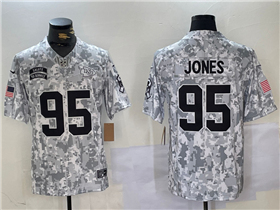 Kansas City Chiefs #95 Chris Jones Arctic Camo 2024 Salute To Service Limited Jersey