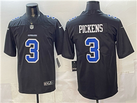 Dallas Cowboys #3 George Pickens Black Fashion Vapor Limited Jersey