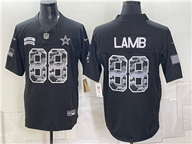 Dallas Cowboys #88 CeeDee Lamb Black 2026 Salute To Service Limited Jersey
