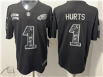 Philadelphia Eagles #1 Jalen Hurts Black 2026 Salute To Service Limited Jersey