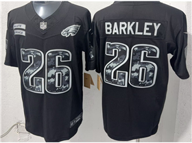 Philadelphia Eagles #26 Saquon Barkley Black 2026 Salute To Service Limited Jersey