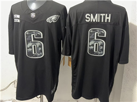 Philadelphia Eagles #6 DeVonta Smith Black 2026 Salute To Service Limited Jersey