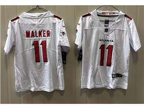 Atlanta Falcons #11 Jalon Walker Youth 2026 White Vapor Limited Jersey