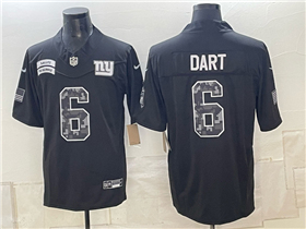 New York Giants #6 Jaxson Dart Black 2026 Salute To Service Limited Jersey