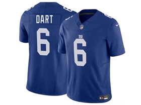 New York Giants #6 Jaxson Dart Blue Vapor F.U.S.E. Limited Jersey